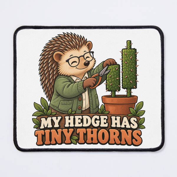 Item preview, My Hedge Has Tiny Thorns Funny Hedgehog Trader designed and sold by Bikivuno.