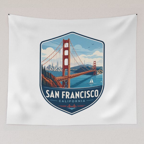 Item preview, San Francisco Golden Gate Bridge Travel Nature Landscape designed and sold by FrontierCosmic.