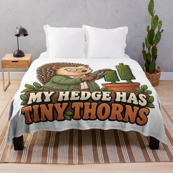 Item preview, My Hedge Has Tiny Thorns Funny Hedgehog Trader designed and sold by Bikivuno.