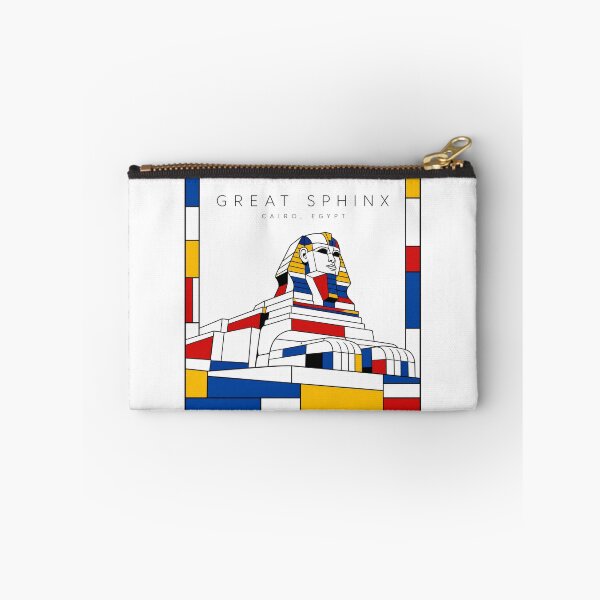 Item preview, Great Sphinx of Giza Mondrian Style Poster 3D designed and sold by CMYKStudio.