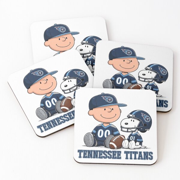 Item preview, Snoopy And Charlie Brown Tennessee Titans Football Fan designed and sold by CaneufeyCip.