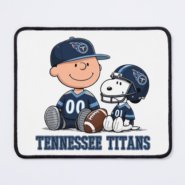 Item preview, Snoopy And Charlie Brown Tennessee Titans Football Fan designed and sold by CaneufeyCip.