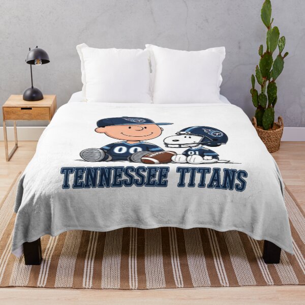 Item preview, Snoopy And Charlie Brown Tennessee Titans Football Fan designed and sold by CaneufeyCip.