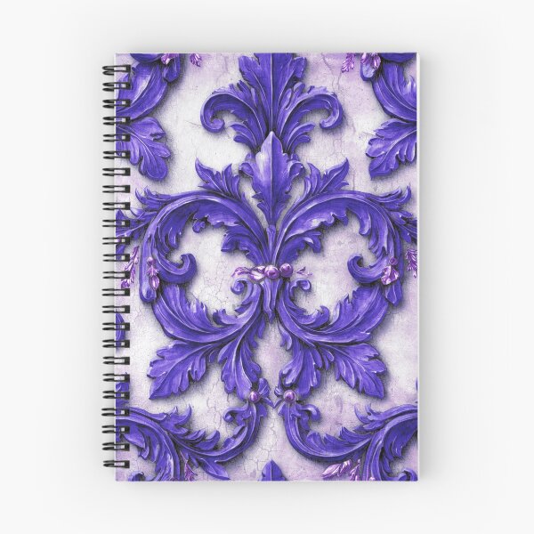 Item preview, Damask Flourish Purple designed and sold by Wordsmith-Cafe.