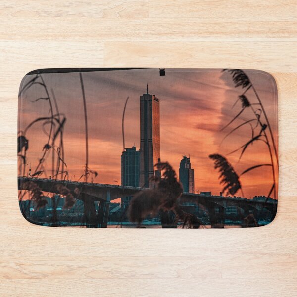Item preview, Golden Skyscraper Framed by Autumn Reeds designed and sold by Nightwindow.