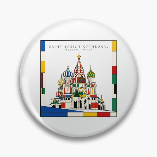 Item preview, Saint Basil's Cathedral Mondrian Style Poster 3D designed and sold by CMYKStudio.