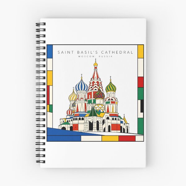 Item preview, Saint Basil's Cathedral Mondrian Style Poster 3D designed and sold by CMYKStudio.