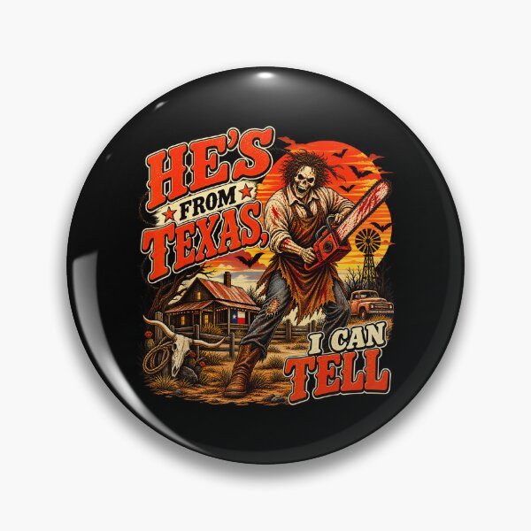 Item preview, Hes From Texas I Can Tell Halloween Skeleton Horror Graphic designed and sold by DaveBevitt.