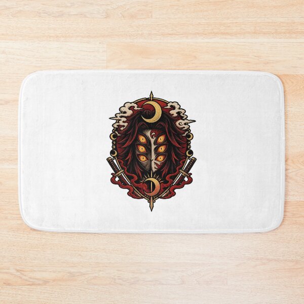 Item preview, Demon Eyes Kokushibo Anime Inspired Illustration with Intense Gaze designed and sold by wafflemememaker.