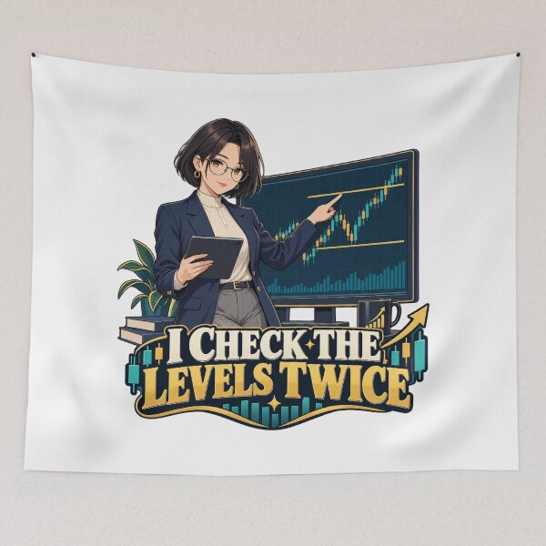 Item preview, I Check the Levels Twice Original Anime Trader designed and sold by Bikivuno.