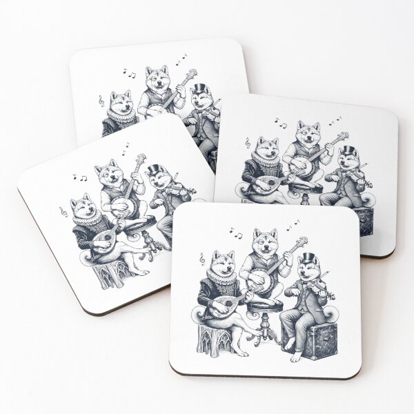 Item preview, Vintage Akita Music Instrument Dog Lover designed and sold by dian-rody-crest.