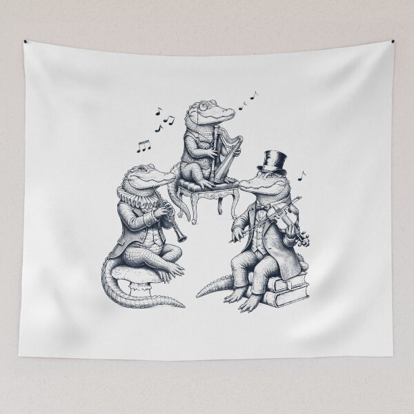 Item preview, Vintage Alligator Music Instrument Animal Lover designed and sold by dian-rody-crest.