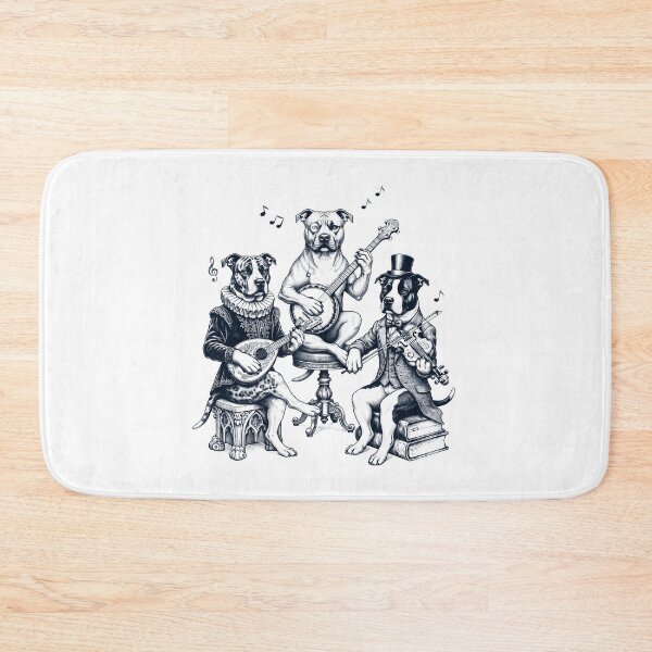 Item preview, Vintage American Staffordshire Terrier Music Instrument Dog Lover designed and sold by dian-rody-crest.