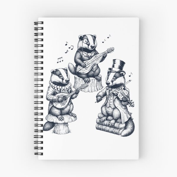 Item preview, Vintage Badger Music Instrument Animal Lover designed and sold by dian-rody-crest.