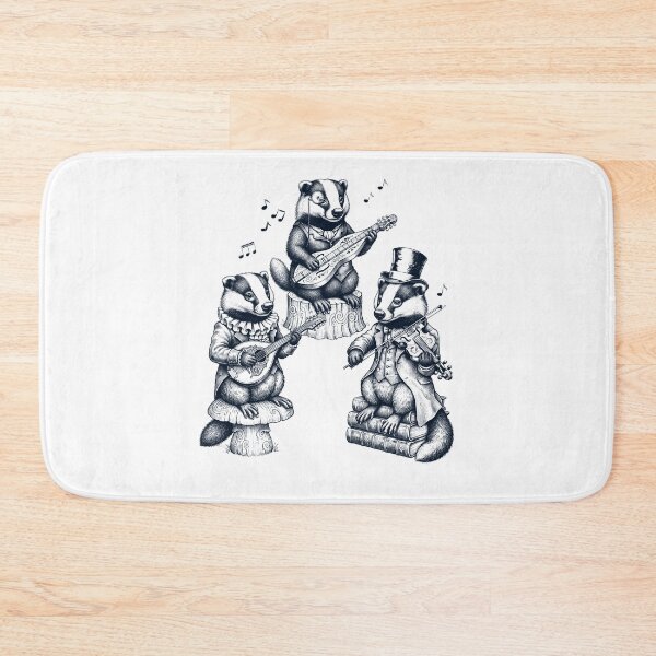 Item preview, Vintage Badger Music Instrument Animal Lover designed and sold by dian-rody-crest.
