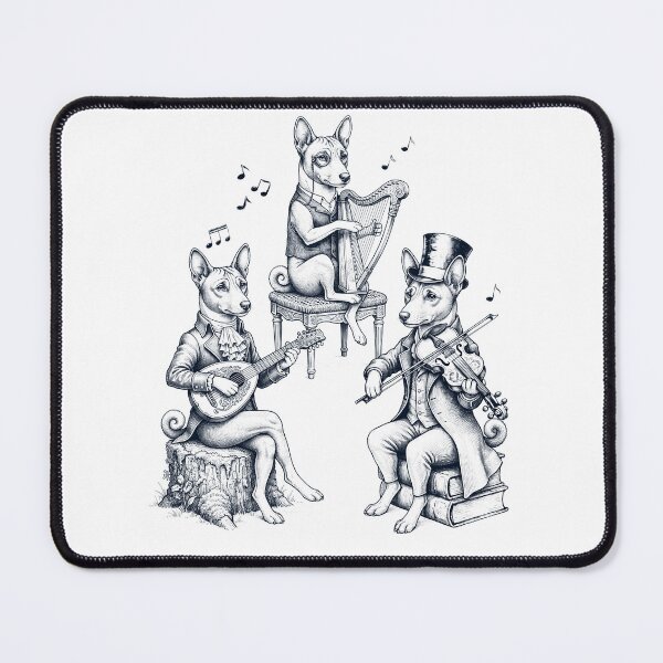 Item preview, Vintage Basenji Music Instrument Dog Lover designed and sold by dian-rody-crest.