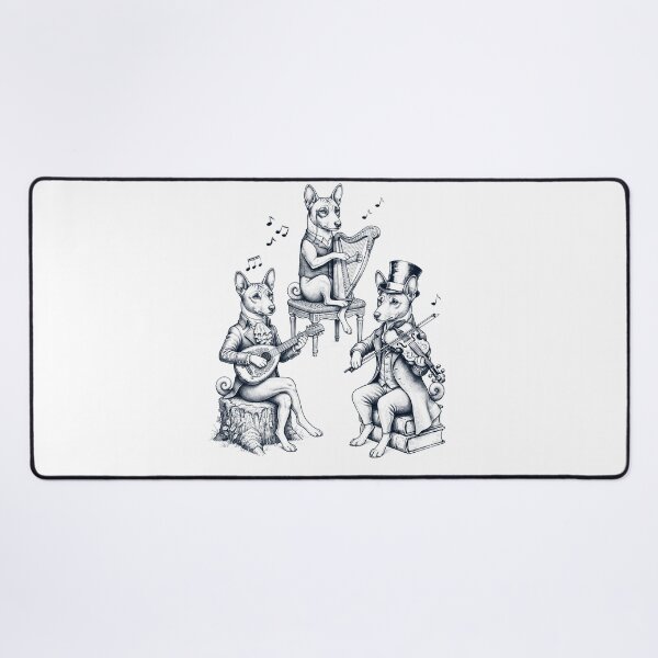 Item preview, Vintage Basenji Music Instrument Dog Lover designed and sold by dian-rody-crest.