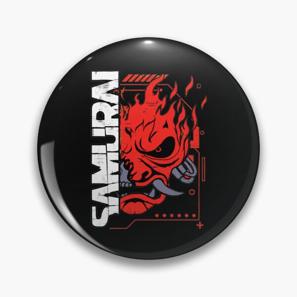 Item preview, Cyberpunk Samurai Oni Mask Fiery  designed and sold by randoltinghouse.