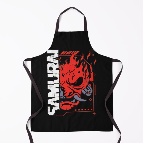 Item preview, Cyberpunk Samurai Oni Mask Fiery  designed and sold by randoltinghouse.