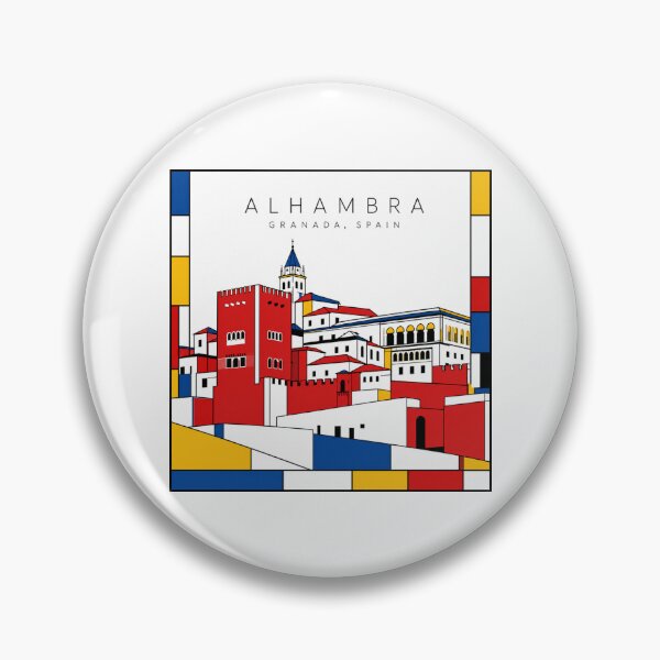 Item preview, Alhambra Mondrian Style Poster 3D designed and sold by CMYKStudio.