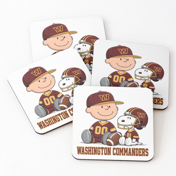 Item preview, Snoopy And Charlie Brown Washington Commanders Football Fan designed and sold by CaneufeyCip.