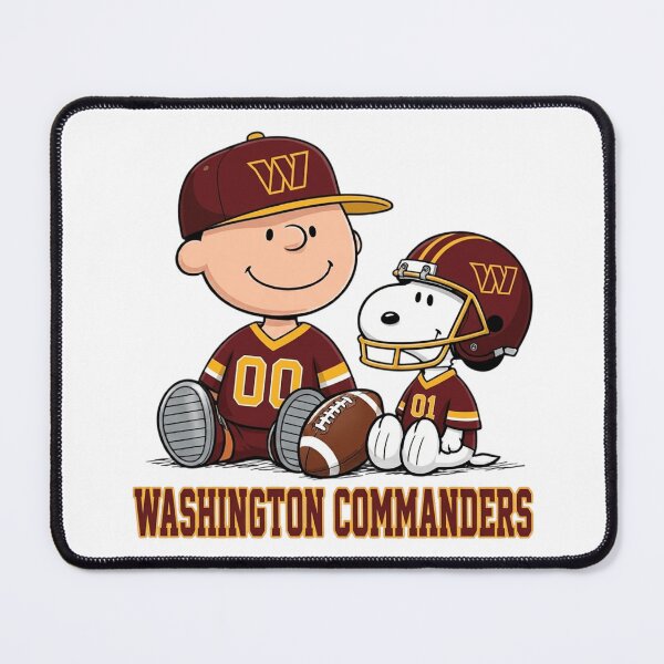 Item preview, Snoopy And Charlie Brown Washington Commanders Football Fan designed and sold by CaneufeyCip.