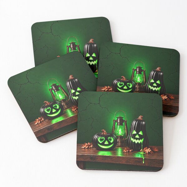 Item preview, Neon Halloween Pumpkins and Lantern designed and sold by DansCreations42.