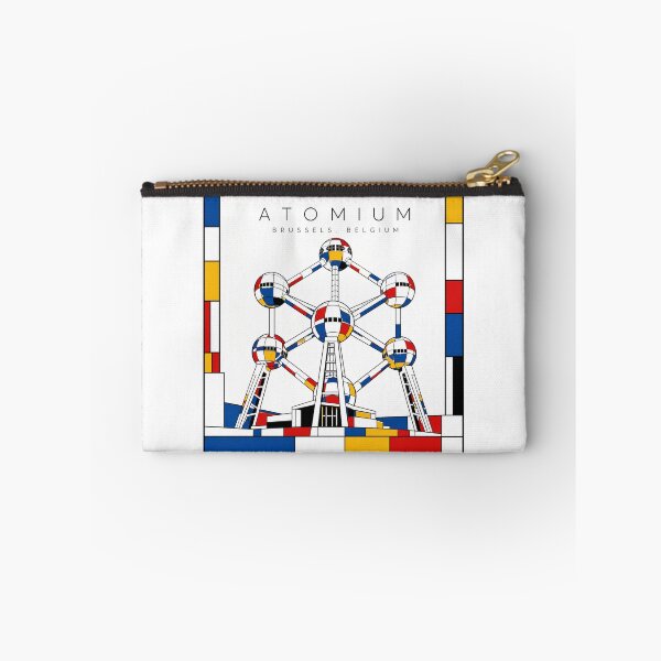 Item preview, Atomium Mondrian Style Poster 3D designed and sold by CMYKStudio.