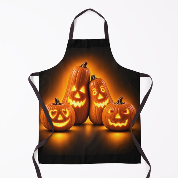Item preview, Orange Halloween Pumpkins with Neon Glow designed and sold by DansCreations42.