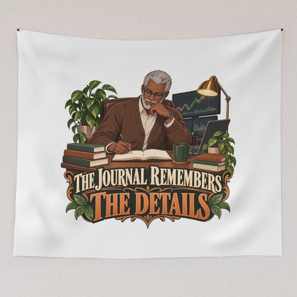 Item preview, The Journal Remembers the Details Anime Trader designed and sold by Bikivuno.