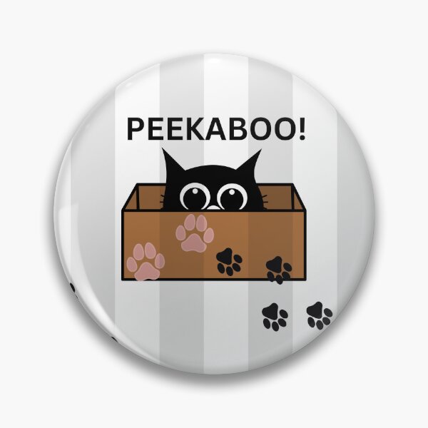 Item preview, Peekaboo cat theme designed and sold by CurlyDoodle.