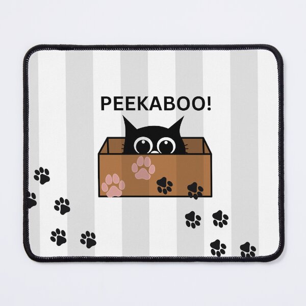 Item preview, Peekaboo cat theme designed and sold by CurlyDoodle.