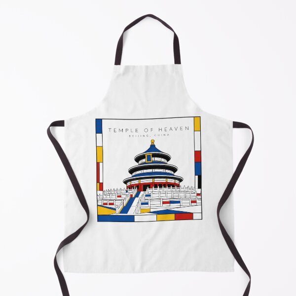 Item preview, Temple of Heaven Mondrian Style Poster 3D designed and sold by CMYKStudio.