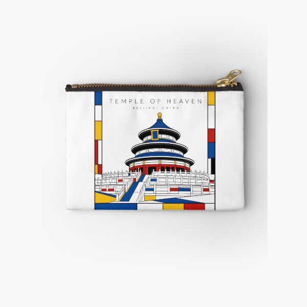 Item preview, Temple of Heaven Mondrian Style Poster 3D designed and sold by CMYKStudio.