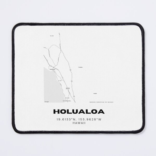 Item preview, Holualoa Hawaii Map | Minimalist Kona Big Island Location Design designed and sold by RM-Journey.