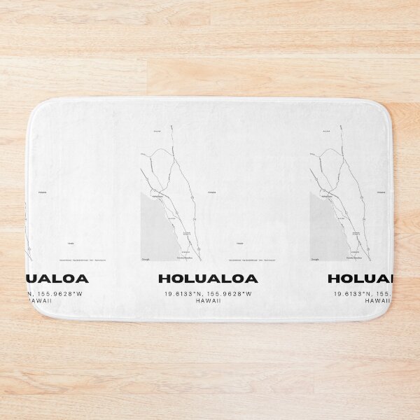 Item preview, Holualoa Hawaii Map | Minimalist Kona Big Island Location Design designed and sold by RM-Journey.