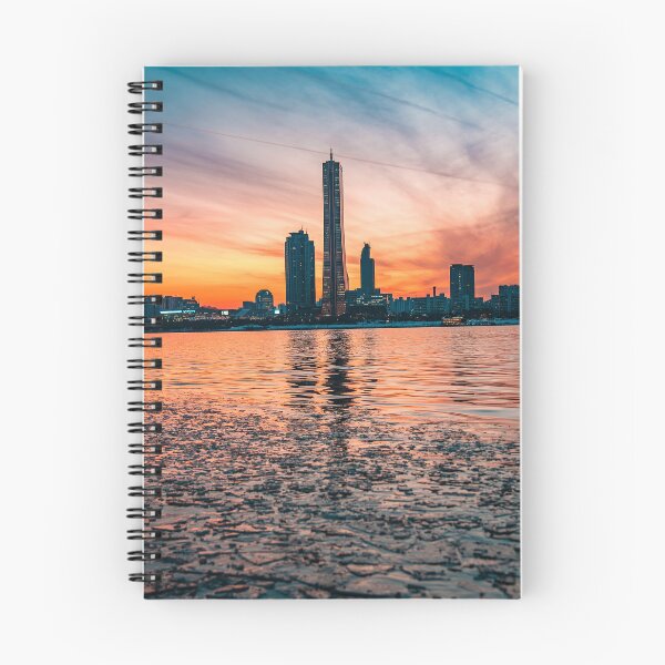 Item preview, Sunset Reflection and Skyscraper on River designed and sold by Nightwindow.