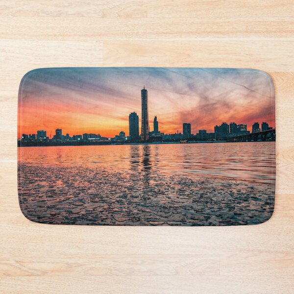 Item preview, Sunset Reflection and Skyscraper on River designed and sold by Nightwindow.