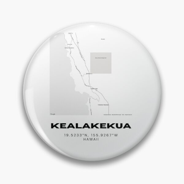 Item preview, Kealakekua Hawaii Map | Minimalist South Kona Location Design designed and sold by RM-Journey.