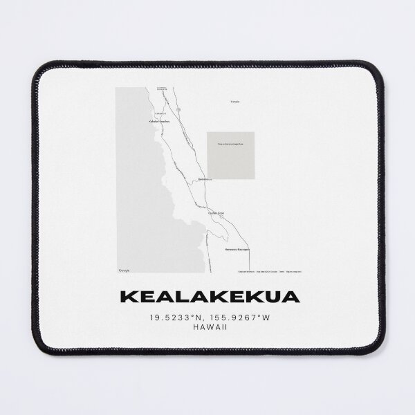 Item preview, Kealakekua Hawaii Map | Minimalist South Kona Location Design designed and sold by RM-Journey.