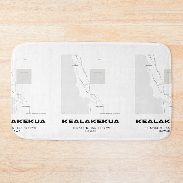 Item preview, Kealakekua Hawaii Map | Minimalist South Kona Location Design designed and sold by RM-Journey.