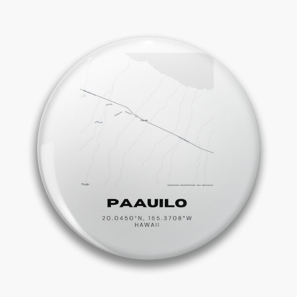 Item preview, Paauilo Hawaii Map | Minimalist Hamakua Coast Big Island Design designed and sold by RM-Journey.
