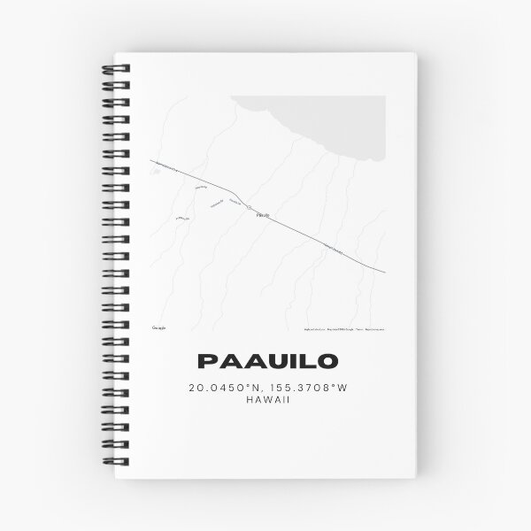 Item preview, Paauilo Hawaii Map | Minimalist Hamakua Coast Big Island Design designed and sold by RM-Journey.