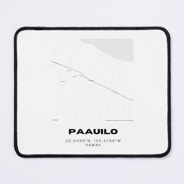Item preview, Paauilo Hawaii Map | Minimalist Hamakua Coast Big Island Design designed and sold by RM-Journey.
