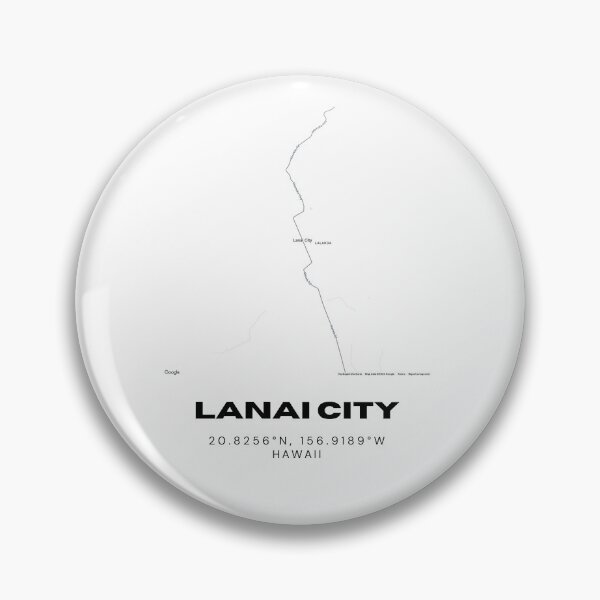 Item preview, Lanai City Hawaii Map | Minimalist Lanai Island Location Design designed and sold by RM-Journey.