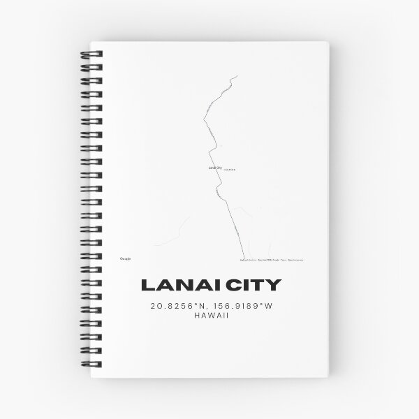 Item preview, Lanai City Hawaii Map | Minimalist Lanai Island Location Design designed and sold by RM-Journey.