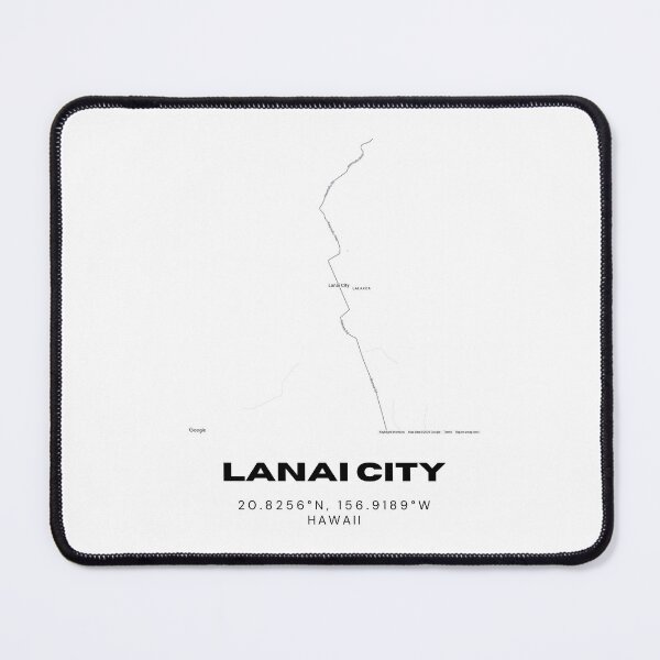 Item preview, Lanai City Hawaii Map | Minimalist Lanai Island Location Design designed and sold by RM-Journey.