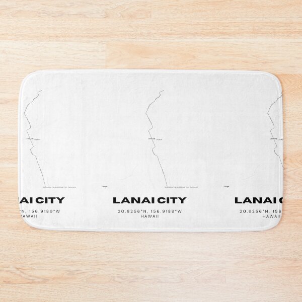 Item preview, Lanai City Hawaii Map | Minimalist Lanai Island Location Design designed and sold by RM-Journey.
