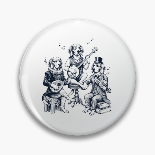 Item preview, Vintage Beagle Music Instrument Dog Lover designed and sold by dian-rody-crest.