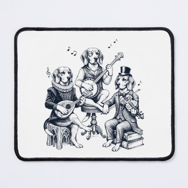Item preview, Vintage Beagle Music Instrument Dog Lover designed and sold by dian-rody-crest.